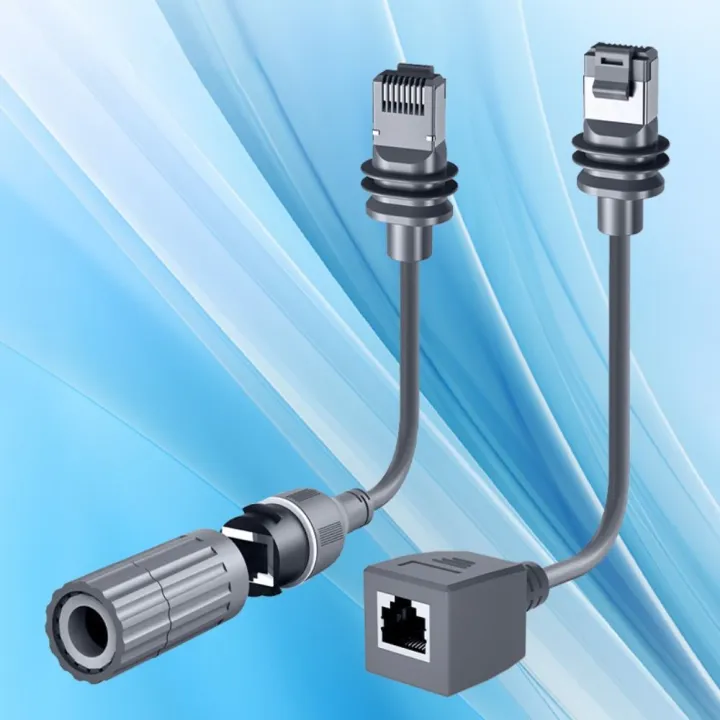Portable Rj45 Portable IP68 Waterproof SPX To RJ45 Cable 26AWG 1200Mbps RJ45 ...