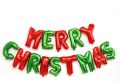 Merry Christmas Balloons Banner 17 Inch Foil Letters Inflatable Party Decor and Event Decorations Supply (Green & Red). 