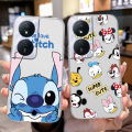 For Huawei Honor X7b 4G 90 Smart 5G Phone Case Couple Mickey Minnie Mouse Stitch Silicone Clear Transparent Bumper Back Cover. 
