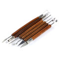 6pcs Clay Sculpting Set Wax Carving Pottery Tools Shapers Polymer Modeling. 