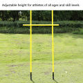 Reusable Yellow Poles 1.5m Training Poles Soccer Training Sports Poles with Base Buckles. 