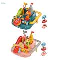 Toy Vehicles Playset 6 Settings for Funny Driving Wheel Interactive Educational Toys. 