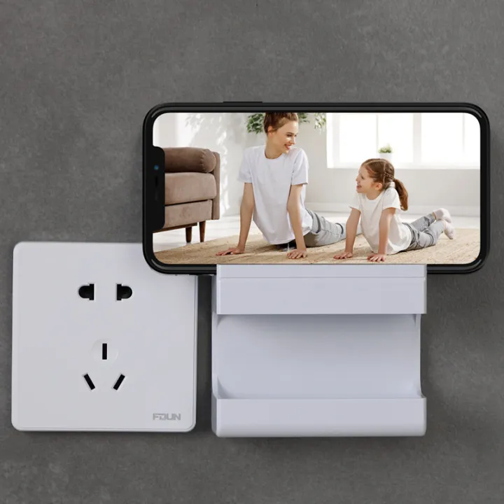 Creative%20Fixed%20Remote%20Control%20Holder%20Multifunction%20USB%20Charging%20Stand%20Wall%20Mounted%20Organizer%20TV%20Remote%20Control%20Storage%20Box%201Pcs%20-%20Image%203