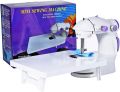 Mini Sewing Machine with Extension Table, Dual Speed Portable Sewing Machine for Beginners with Light, Sewing Kit for Household Use SMT. 