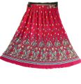 Women's Printed Pleated Midi Skirts in Multiple Designs. 