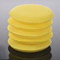 5 x Yellow Car Wax Polish Applicator Pad Large 5inch Soft Foam Sponge Pads. 
