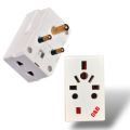 2 Multi Plugs /  2 Multi Adaptors  With Fuse And Indicator Bulb - 6 MONTH WARRANTY. 