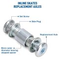 Inline Skate Axle Spacer Screw,Skate Wheel Bearing Spacer,Roller Skate Replacement Parts with Axle&Axles Screws&Wrench,A. 