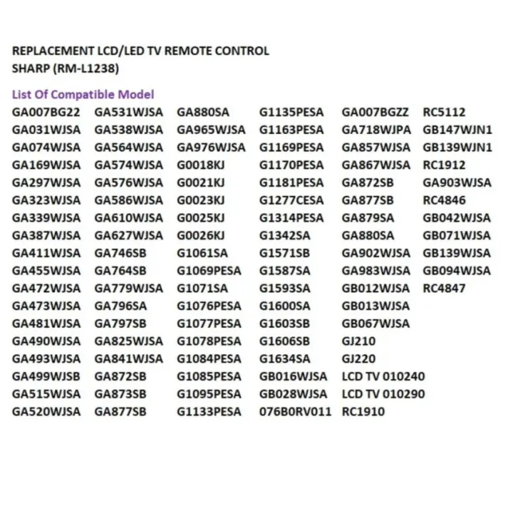 Sharp%20LCD/LED%20TV%20Remote%20Control%20with%203D%20Button%20%5BHuayu%20RM-L1238%5D%20-%20Image%204