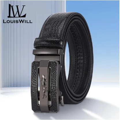 LouisWill%20Men's%20Belt%20Men%20Fashion%20Belt%20Men%20Genuine%20Leather%20Belts%20Crocodile%20Pattern%20Belt%20Whole%20Crocodile%20Leather%20Automatic%20Buckle%20Belts%20Brand%20Luxury%20High%20Quality%20Business%20Strap%20Male%20Waistband%20for%20Men%20-%20Image%202