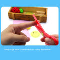 Children Safety-Scissors Set Preschooler Training-Scissors Kindergarten Kids Paper-Cut DIY Art Craft Supplies Kit. 