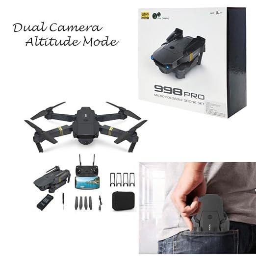 Daron Camera 998 PRO 4k camera Drone HD camera Mini Drone kids teenagers and ...