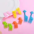 20pcs Random Color Animal Fruit Forks, Dessert Forks for Family Gatherings. 