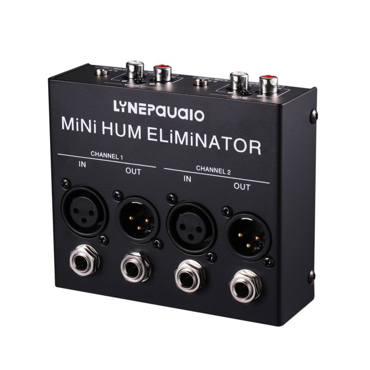 LYNEPAUAIO Compact Hum Eliminator Box 4 Channel Passive Buzz Destroyer Noise Canceller