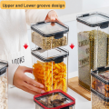 Airtight Food Storage Container Transparent Kitchen Plastic Food Storage Box Food Pantry Organization. 