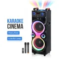 NDR-1100 10 Inch Double Bass 6000W Peak High Power Smart Outdoor DJ Equipment Party Bluetooth Speaker Set | INeedz NDR1100. 