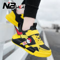 【ZIME】 Girls Sneakers Pikachu Shoes Women's Flat Bottom Rubber Casual Shoes Velcro Straps Sports Shoes. 