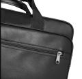 PU-Leather Briefcase for Men Attache Case with Lock Professional 15.4 Inch Laptop Business Work Bags with Luggage Strap Brown/Black. 