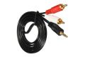 Audio Aux 3.5mm Stereo Mini plug Jack TO 2 RCA Stereo  AV Cable. 