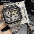Vintage Digital Men's Watches F91w Luxury Stainless Steel Link Wrist Watch Band Business Electronic Women Clock Reloj Hombre. 