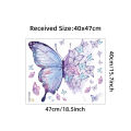 Purple Butterfly Wall Stickers For Bedroom Living Room Girls Room Wall Decals Layor. 