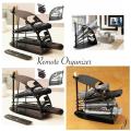 Home Decor Multi Remote Control Organizer Stand Mobile Storage Shelf Rack Holder Black. 