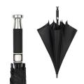 Large Sized Male Umbrella High End Golf Straight Pole Rain Umbrella Double Layer Advertising Wind Resistant Long Handle Umbrella. 