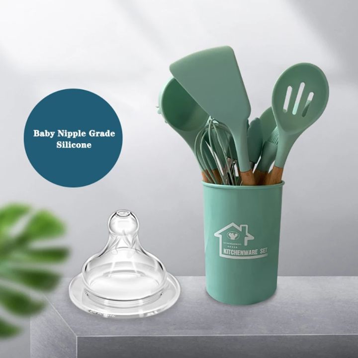 Spoons%20Silicone%20Measuring%20Silica%20Colander%20and%20for%20Utensil%20Brush%20Spoon%20Heat%201%20Set%20Utensils%20Kit%20Kitchen%20Spatula%20Gel%20Kitchenware%20Gadgets%20Ladle%20-%20Image%205