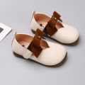 Children's Shoes Children's Children's Leather Shoes Princess Style Artistic Flat Shoes Super Soft Latest Kindergarten Western Style Girls Single-Layer Shoes. 