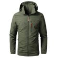 Rain Jackets Men's Jackets Waterproof Military Hooded Jacket Windbreaker Outdoor Camping Sports Elastic Coat Male Clothing Thin Overcoat. 