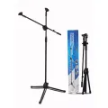 Professional Mic Stand Microphone Stand Tripod Floor Stand Adjustable Microphone Double Clip Mic Stand Holder Stage Microphone Stand. 