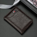 Men Minimalist Slim Card Holder PU Leather Card Wallet Slim Line Thin Mini Small Card Holder. 