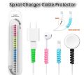Spiral Charger Cable Protector Data Cable Saver Charging Cord Protective Cable Cover. 