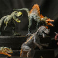 SF 2/4pcs Solid Dinosaur Model Set Kids Tyrannosaurus Triceratops Dino Toys Jurassic World Dinosaur Collection Gifts Children Dinosaur Cognition Models. 