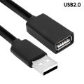 Data Transfer Extension Cable / USB To USB Cable Extender Data Cord / USB 3.0 2.0 Fast Transfer Cable / Durable Bold Extension Line For Smart TV VGA Interface Device. 
