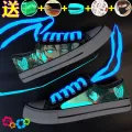 Spring Breathable Low Top Canvas Shoes Men Stylish Sneaker Naruto One Piece Boys Anime Shoes Student Luminous Shoes. 