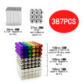 387pcs/set 5mm 3D Magic Magnetic Blocks Balls Sphere Cube Beads Puzzle Building oys. 