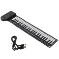 Keyboard Piano Roll Up Electric Piano for Beginners Foldable 49 Keys Electronic Piano Durable Easy to Use. 