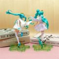 TRTEWWS 15th Anniversary Virtual Idol Singer Figure Two-Dimensional 21cm Hatsune Miku Figure Manga Statue PVC Figure Miku Anime Figure Fans GiftMini - Figures. 