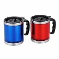Stainless Steel Travel Mug With Lid (Vacuum Insulated Travel Mug) 400ml. 
