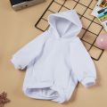 【The Quiet Page】Personalized Sublimation Blank Polyester White Dog Cat Clothing Pet Hoodie Chihuahua Yorkshire Sweat Shirt For Custom Logo. 