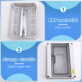 HT-8 Way IP65 Mcb Breaker Box Distribution Protection Box Electronic Din Rail Enclosure. 