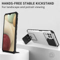 For Samsung Galaxy A22 4G / Galaxy M32 Phone Case Hard Sliding Lens Protect Kickstand Back Cover. 