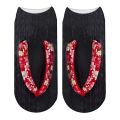 2023 New Funny 3D Printed Toe Flip Flops Skull Canvas Shoes Patterned Creative Ankle Socks Unisex Halloween Christmas Gift. 