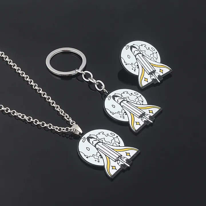 The%20Last%20Of%20Part%202%20Necklaces%20Tlou%20Joel%20Ellie%20Rocket%20Spaceship%20Firefly%20Logo%20Pendant%20Necklace%20For%20Women%20Men%20Badge%20Jewelry%20-%20Image%202
