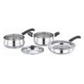 Level 4pcs Stainless Steel Induction Cookware Set - Ultima. 