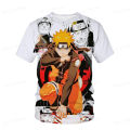 2023 Hot Summer Boys Naruto T-Shirt Fashion Print Children Naruto Sasuke Kakashi T-Shirt Boys' Short Sleeve Boys Sets Clothing. 