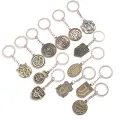Football Club Team Logo Metal Keychain Keyholder Car Keyring Football Fans ZHANGNA. 