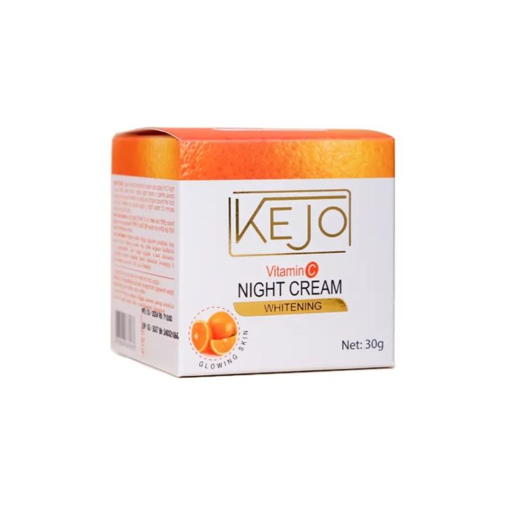Kejo Vitamin C Night Cream for Face And Neck 30 G Hydrating Moisturizing Anti-Aging Skin Care