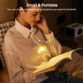 Auoyo Desk Lamp Book Clip Lamp Mini Book Light Mini Clip on Desk Lamp Flexible Reading Lamp Portable Eye Protect Light Rechargeable USB Desk Lamp LED Study Reading Working Light with 3 Light Colors. 